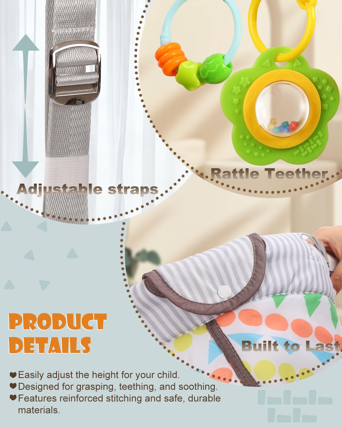 G Taleco Gear baby-in-jumper-bounce captures a child enjoying gentle bounces and development.