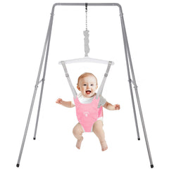 G TALECO GEAR baby jumper stand pink for quick setup and indoor use