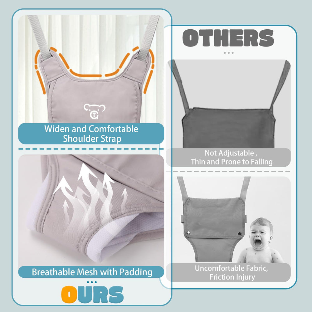 G TALECO GEAR baby jumper stand folded for compact storage and portability
