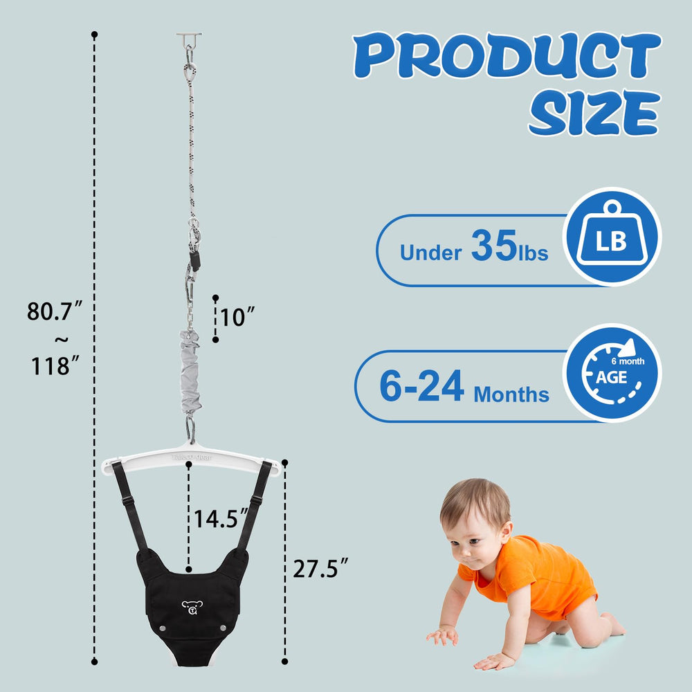 G TALECO GEAR indoor-outdoor versatility lets babies jump anywhere.