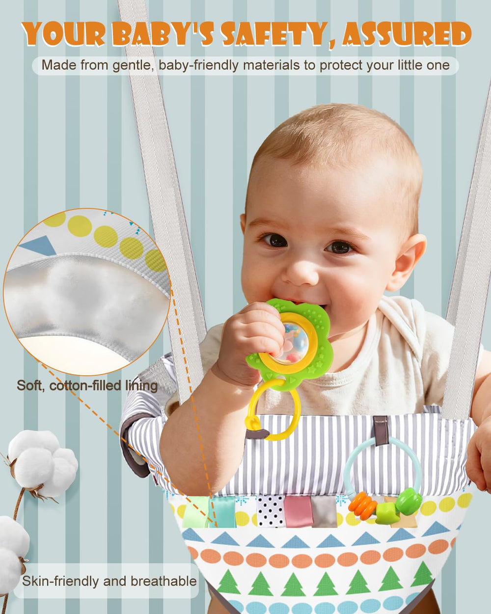 G Taleco Gear machine-washable fabrics showcase easy cleanup after messes.