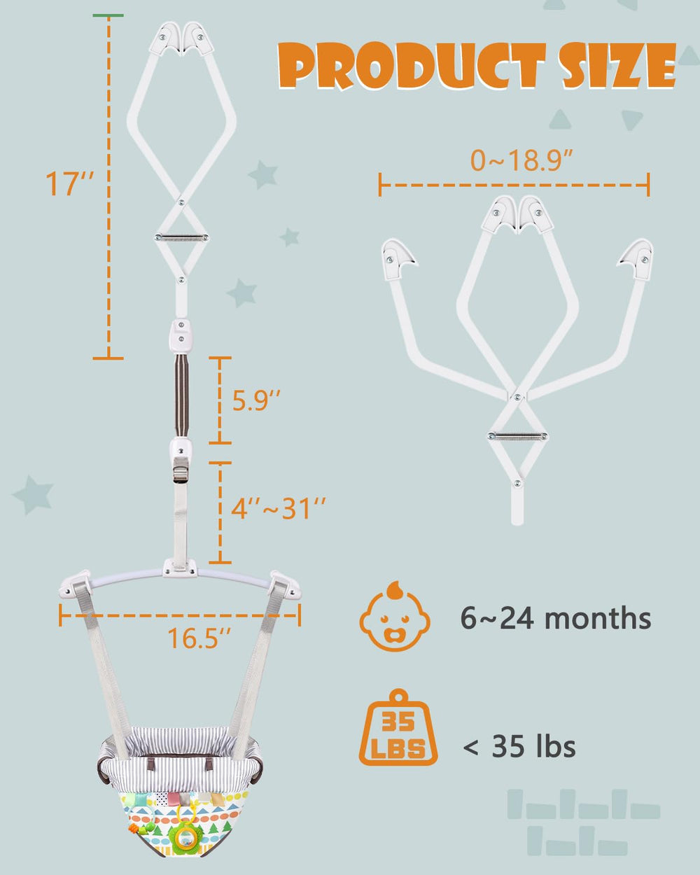 G Taleco Gear safety-clamp-spring emphasizes secure indoor fun and stable support.