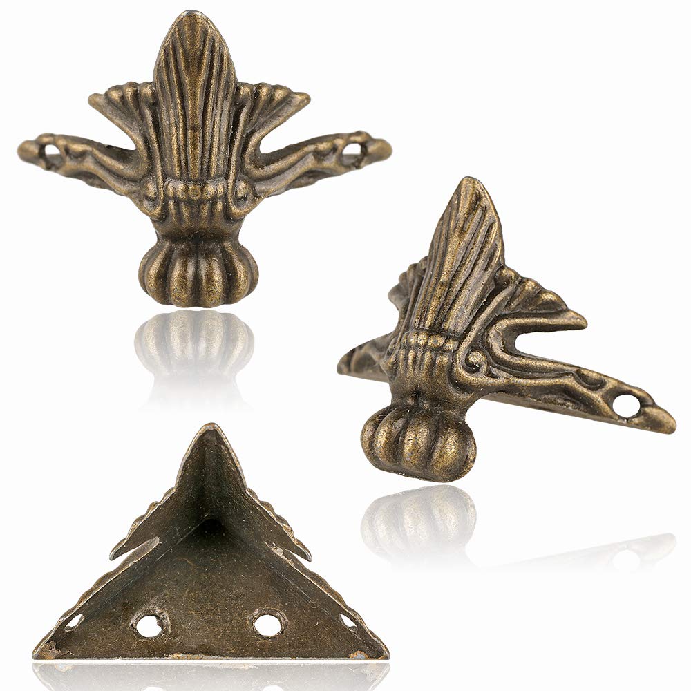 GTHER antique box leg bronze with bronze finish suits treasure chests.