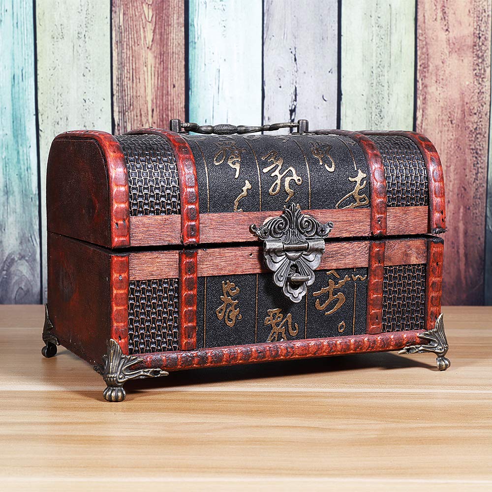GTHER antique box leg bronze complements wooden tool boxes with a polished look.