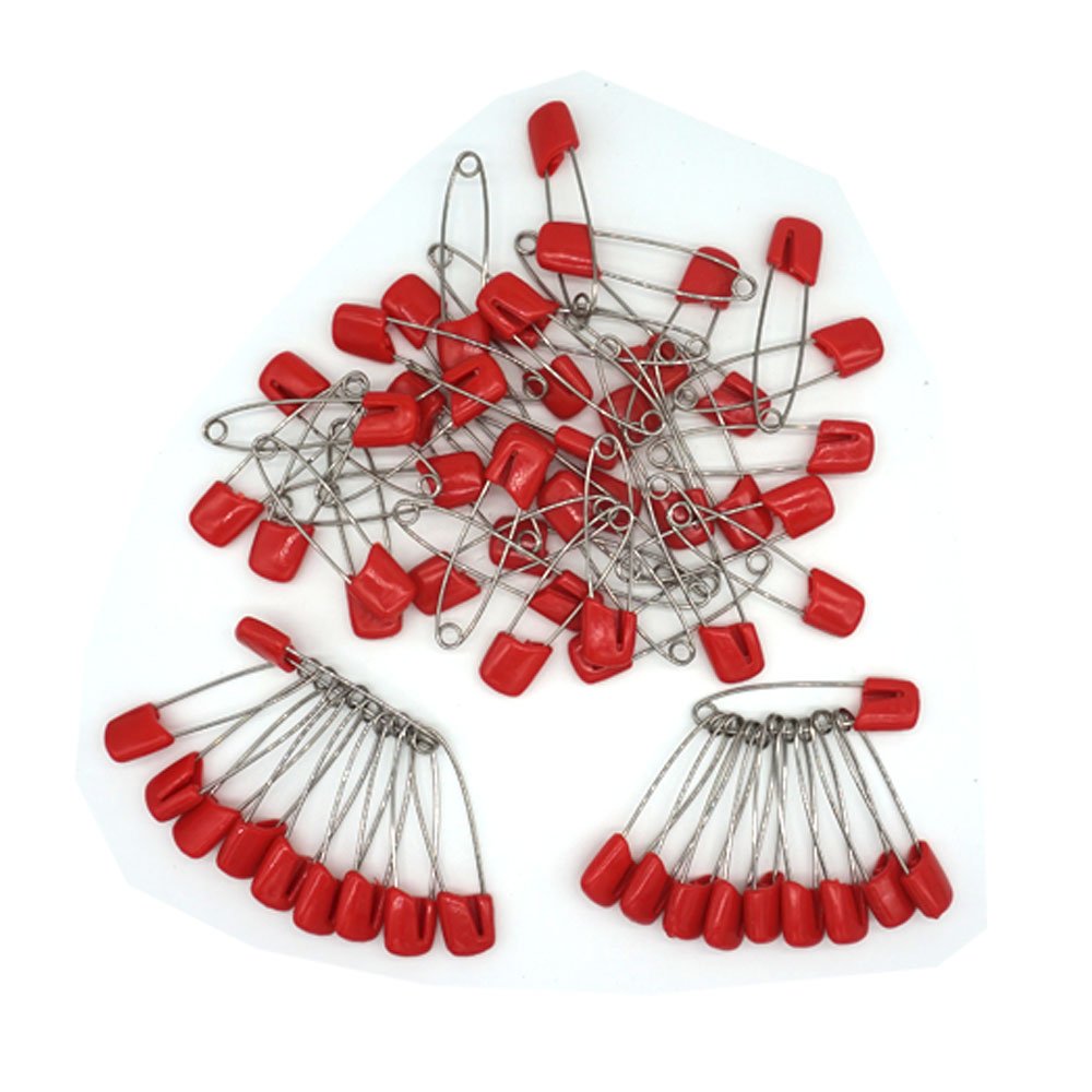 GTONEE baby safety pins with rounded pinheads for gentle fastening of baby clothes