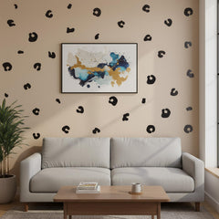 Gtziqa waterproof leopard wall decor suitable for bathrooms and kitchens.