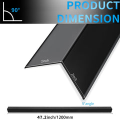 GuangzhuBS bright titanium black finish close-up ideal for stylish wall protection.