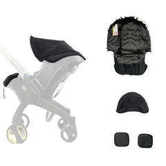 Guardian Panda Doona stroller kit in use provides quick, snug protection during daily errands.