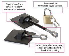 Guardianite padlock included with fridge lock ensures controlled access