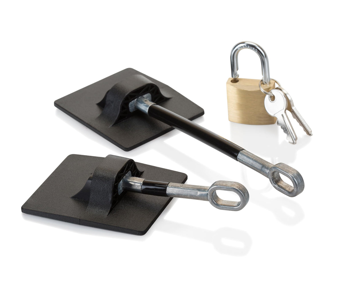 Guardianite refrigerator door lock assembly shows secure installation and high-security storage