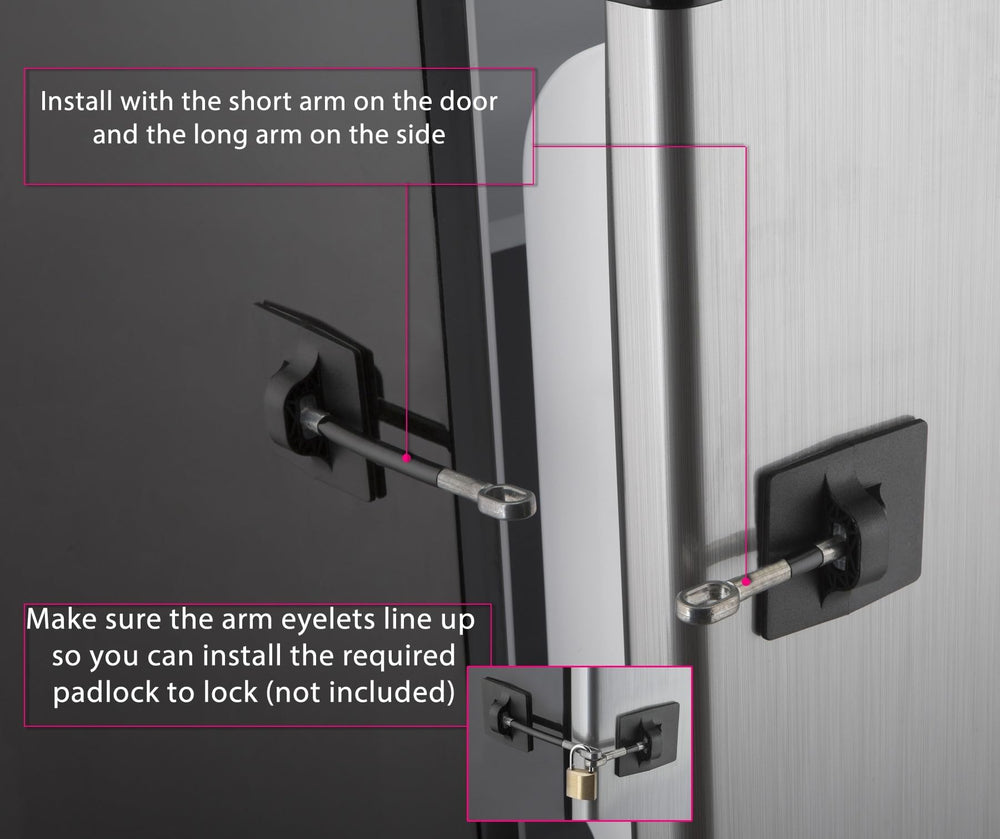 Guardianite strong 3M VHB tape application enables no-drill installation