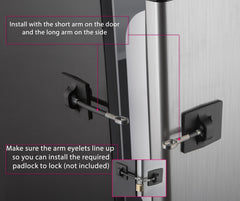 Guardianite strong 3M VHB tape application enables no-drill installation