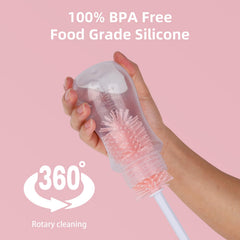 GUARDIX nipple-brush reaches tight spaces for bottle nipples.
