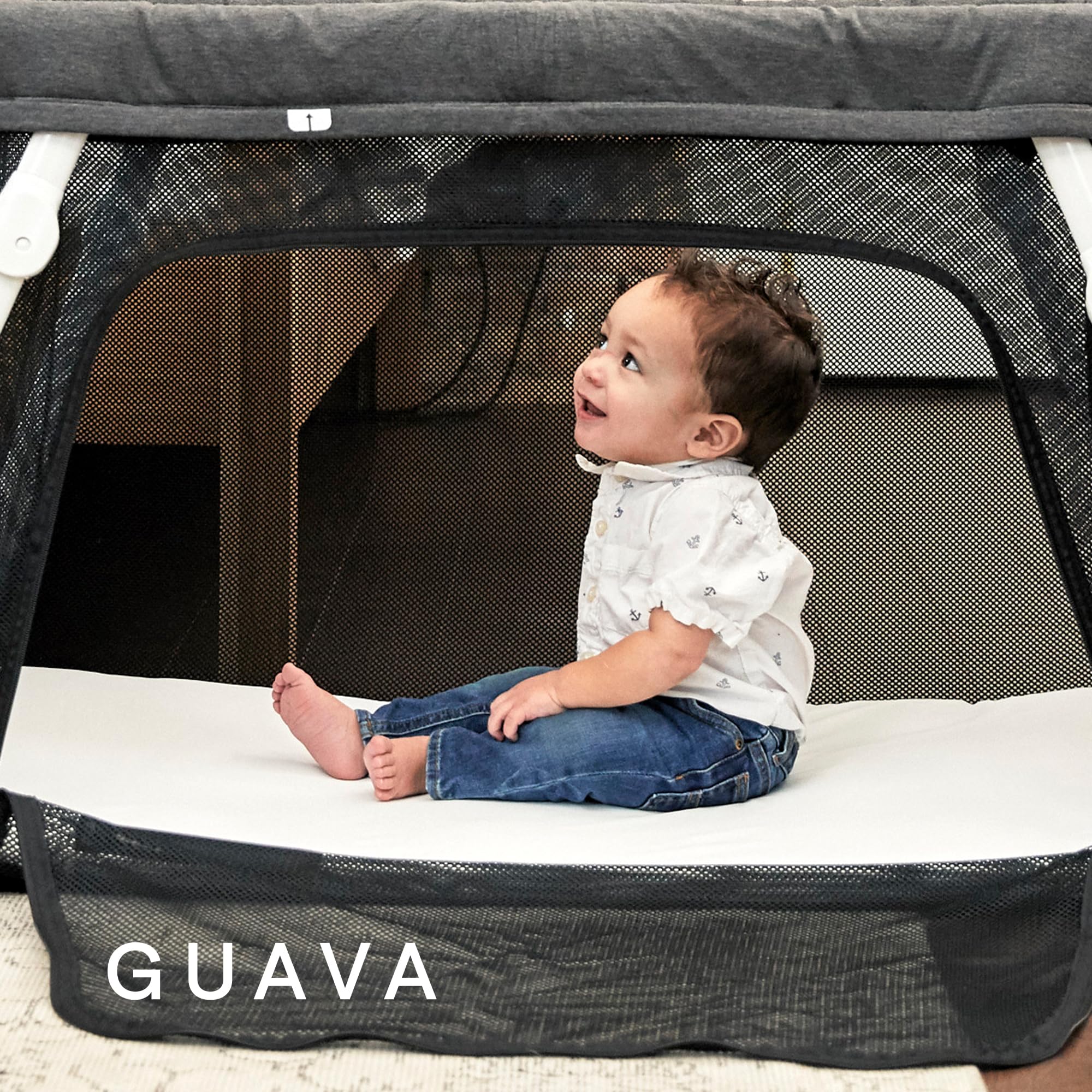 Guava Family packaging and care card demonstrates easy setup and per-sheet care