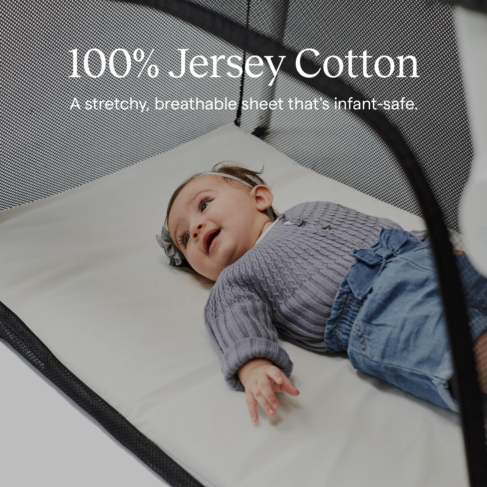Guava Family breathable cotton fabric detail for soft, temp-regulating sleep