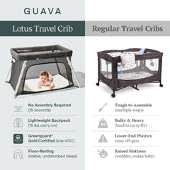 Guava Family travel crib insulated mattress for comfy naps on the go