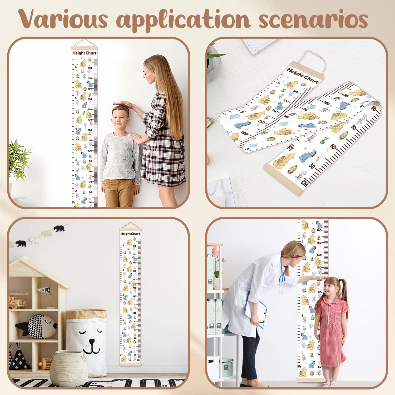 Guawubiang Winnie height chart makes a thoughtful baby shower gift.