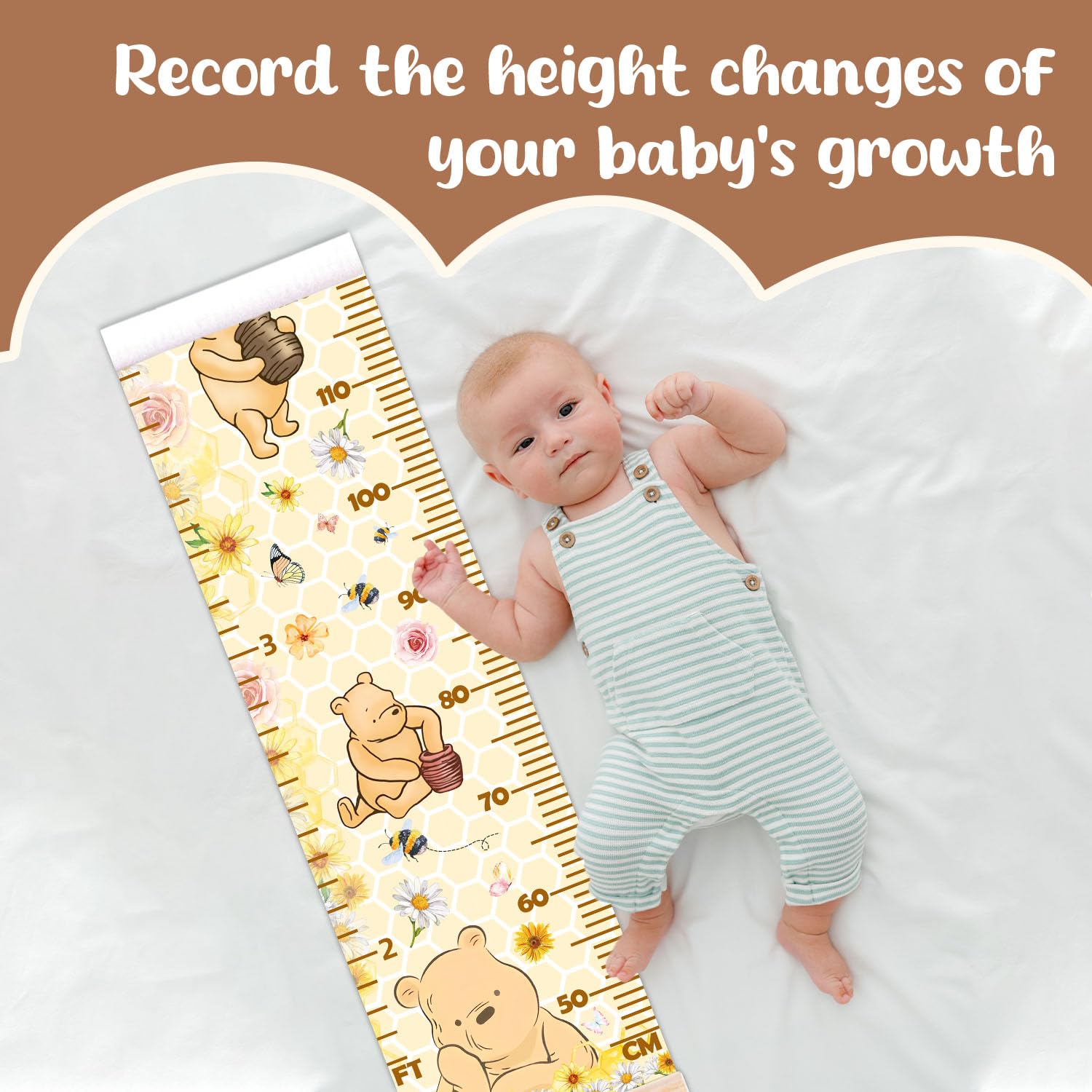 Guawubiang Winnie height chart with feet scale on the left