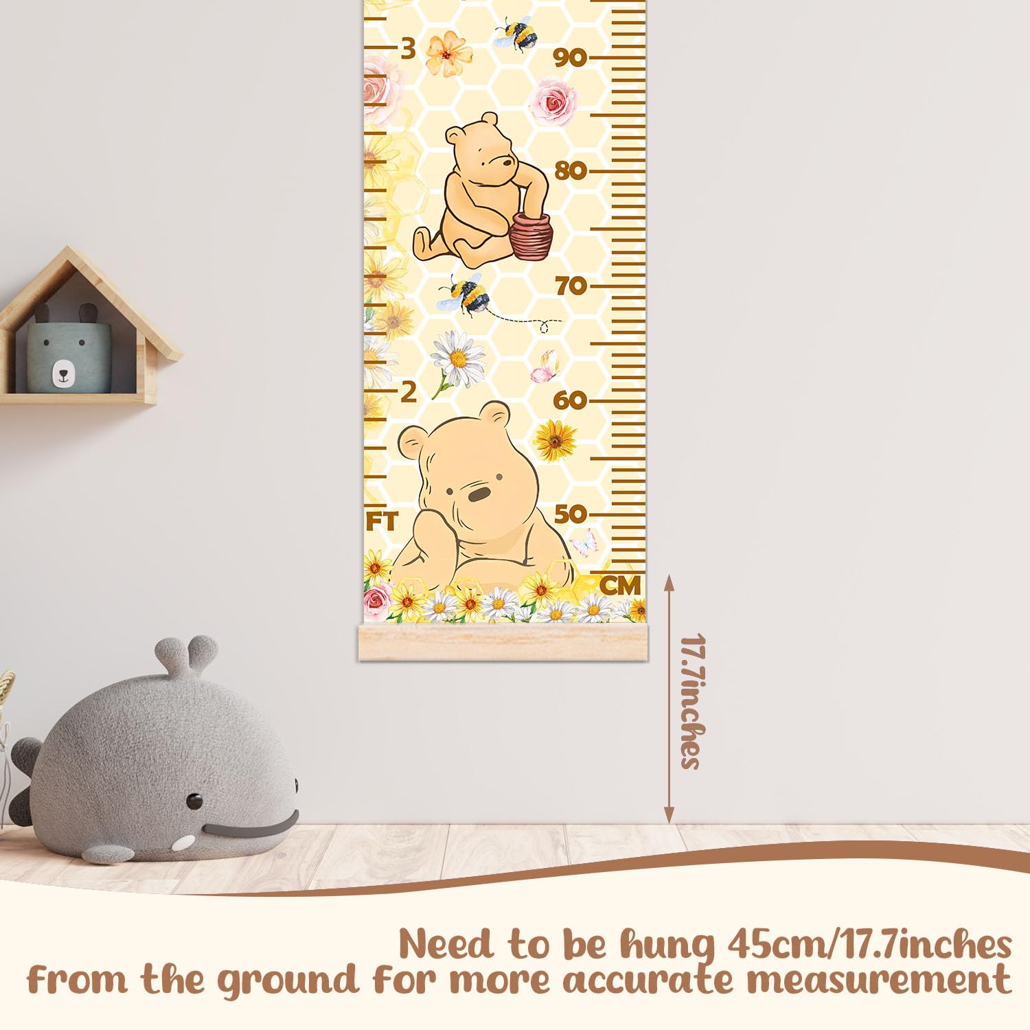Guawubiang Winnie height chart roll-up design for compact storage