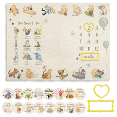 Guawubiang Winnie milestone blanket close-up for charming baby photos