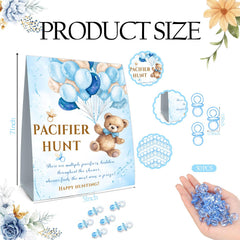 Guawubiang Winnie mini pacifiers blue pack of 50 for playful decor