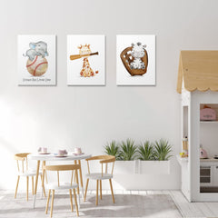 GUBIYU baseball wall art 16x24 ready-to-hang simplifies wall display.