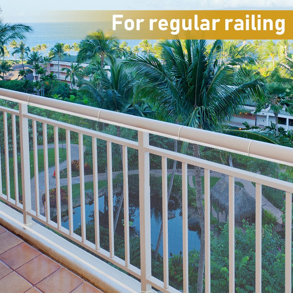 Gudui twenty-feet-two-pack length covers long stair rails with flexible fit.