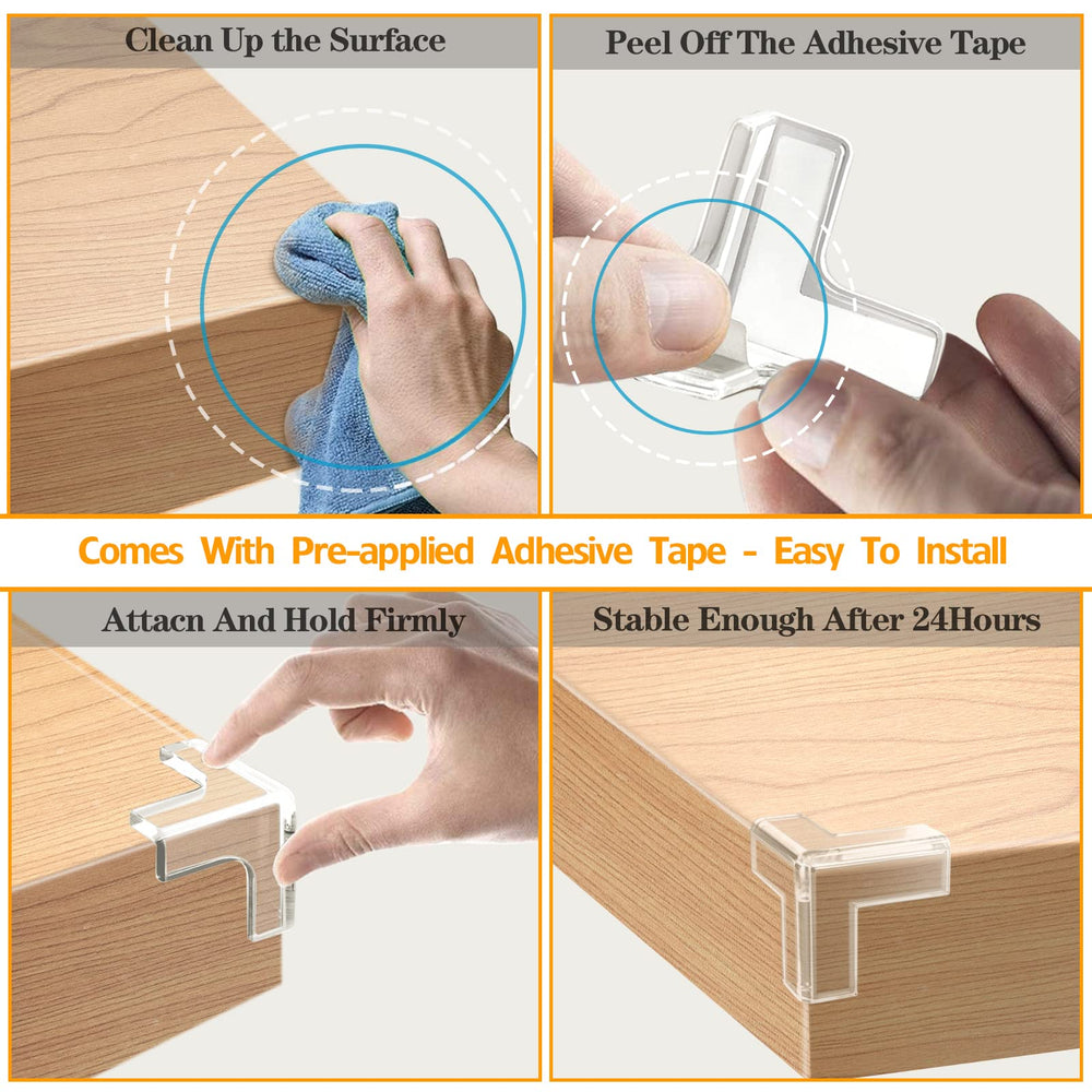 Gudui 24-pack corner protectors maintain style and enhance home safety.