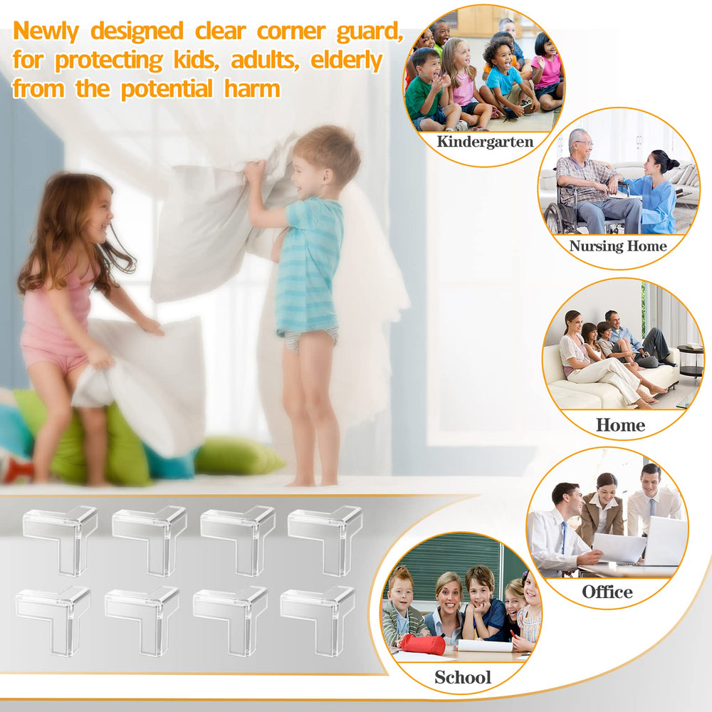 Gudui clear corner guards preserve furniture appearance while reducing sharp edges.