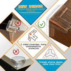 Gudui transparent silicone corner guard blends with furniture while cushioning edges.