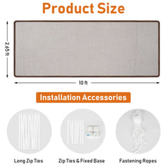 Gudui 2-pack brown stair net showing versatile indoor outdoor use.