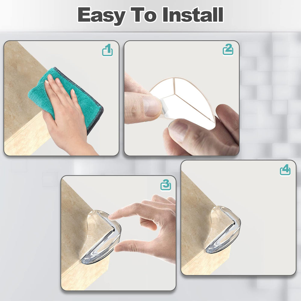 Gudui clear protectors on shelves show nearly invisible safety with transparent blend.