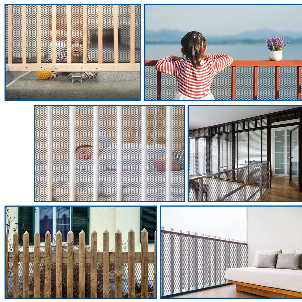 Gudui multiuse safe-rail-net demonstration for pet and child safety in one.