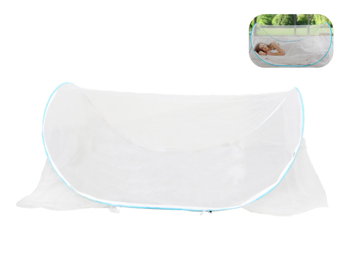Gugxiom bed mosquito-net pop-up offers instant protection for peaceful sleep.