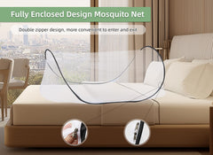 Gugxiom enclosed sleeping space blocks insects for a peaceful night.