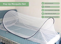 Gugxiom mosquito net folds into a compact pack for backpacking adventures.