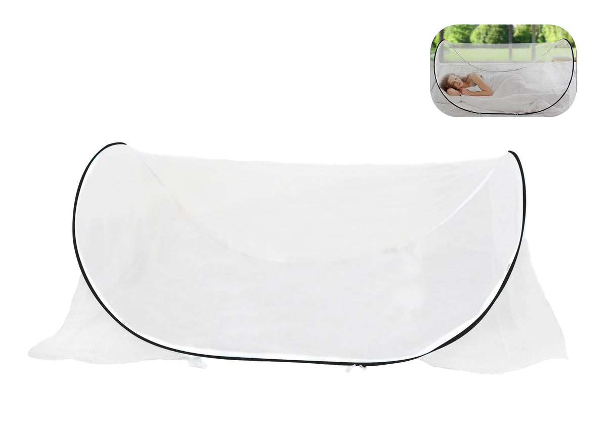 Gugxiom mosquito net pop-up fold design enables quick setup and travel portability.