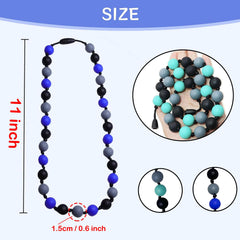GUIGUZHJ chew necklace worn discreetly illustrates unobtrusive sensory support in public.