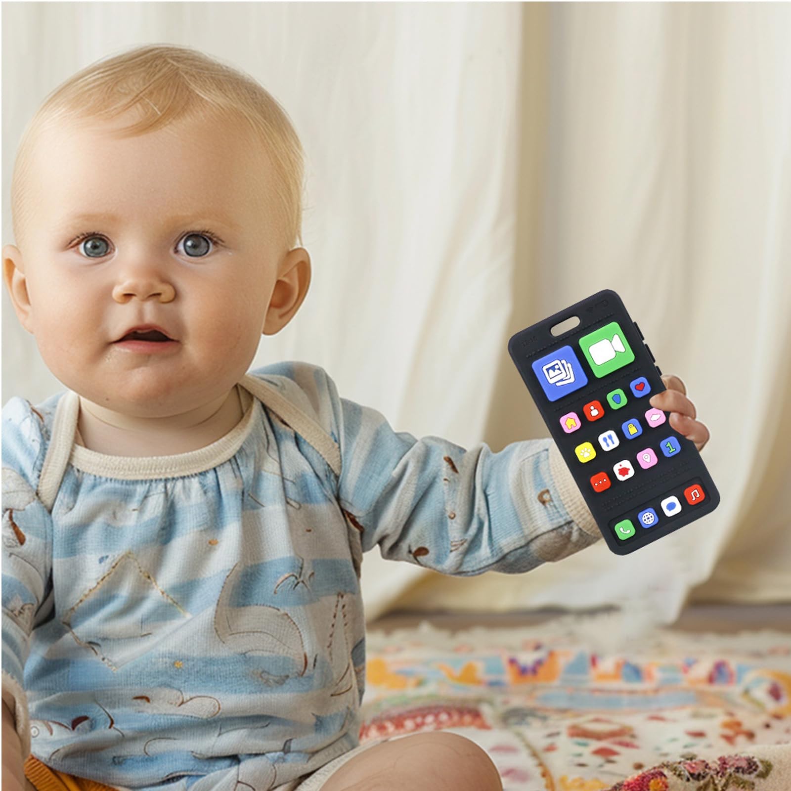 GUIGUZHJ easy-clean teether is simple to wipe or boil for sanitation.