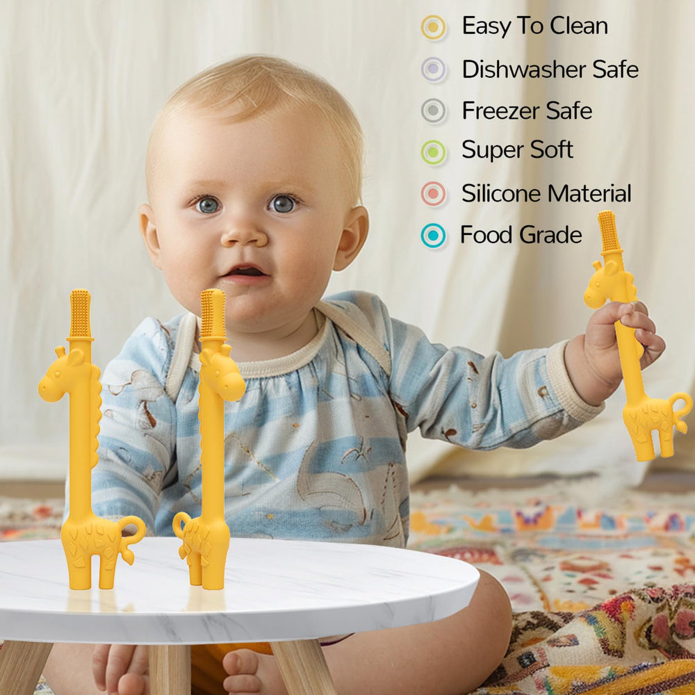 GUIGUZHJ multifunction-teether-straw-use can double as a kid-friendly straw.