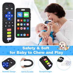 GUIGUZHJ phone teether provides bite-safe relief for teething phase.