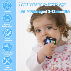 GUIGUZHJ teether keyboard toy supports sensory play and color learning