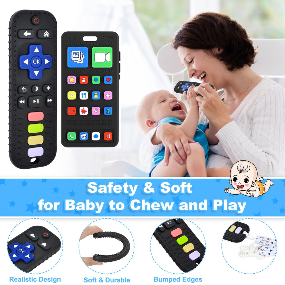GUIGUZHJ silicone teether close-up shows soft, safe chewing material
