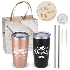 Guiqulai New Mom gift tumblers for mom and dad keep beverages at ideal temperatures.