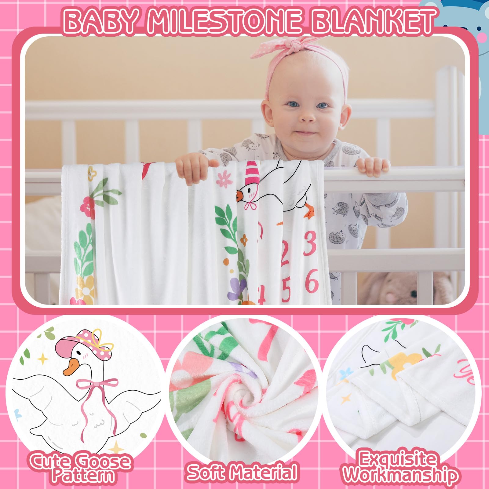 Guiqulai Silly Goose bow headband adds adorable detail to newborn outfits