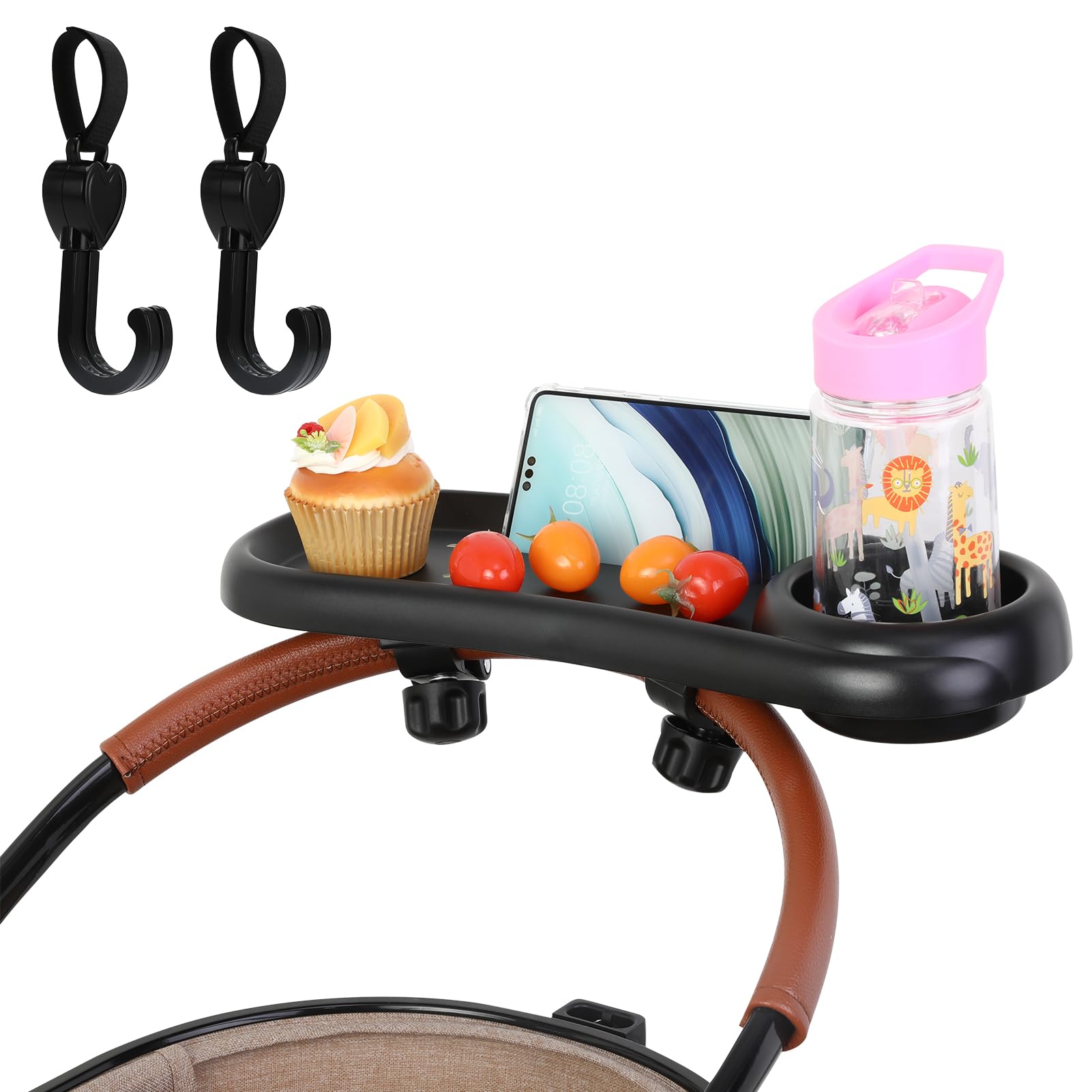 Guiqulai stroller snack tray full product image shows organized on-the-go meals.