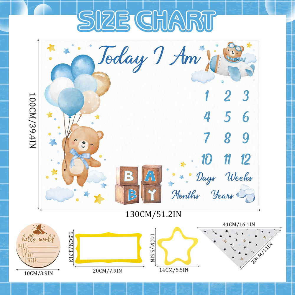 Guiqulai wooden birth sign adds charming keepsake to monthly photo setups