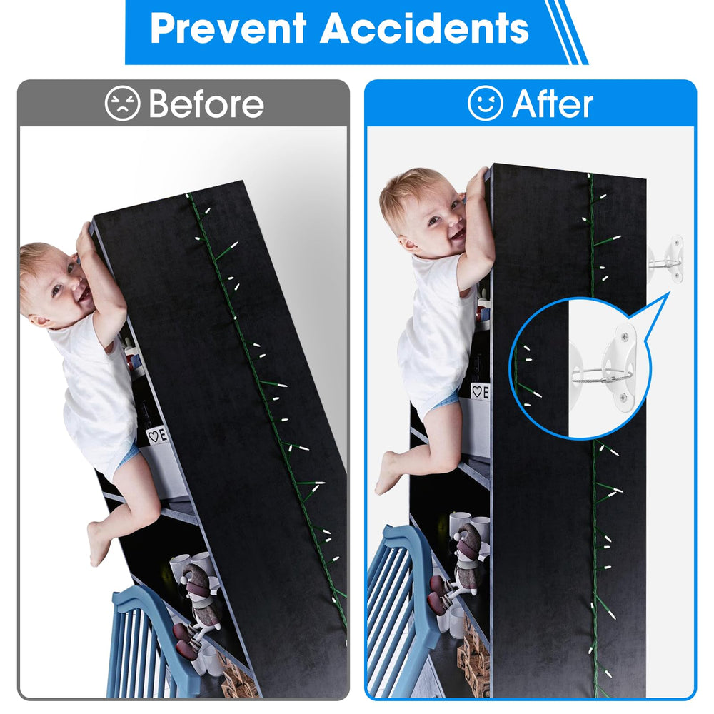 Guirnd bookshelf anchoring helps secure tall furniture against accidental slides