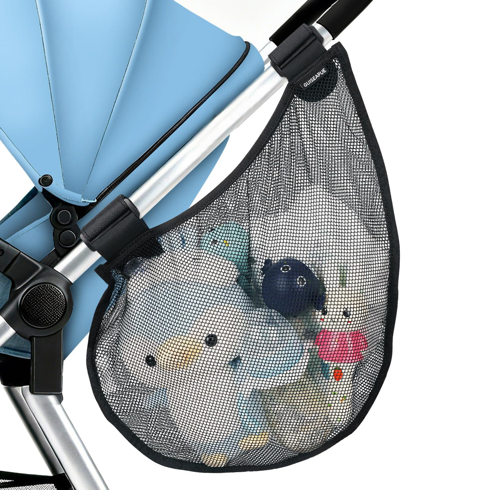 Guiseapue baby side sling cargo net wide opening enables quick essentials access.
