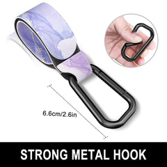 Gukeniu hook holds a diaper bag and bottle securely.